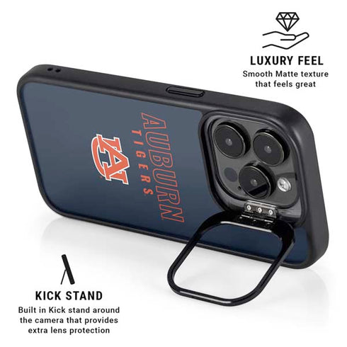 Auburn University Tigers Outline iPhone 16 Pro Kickstand Case